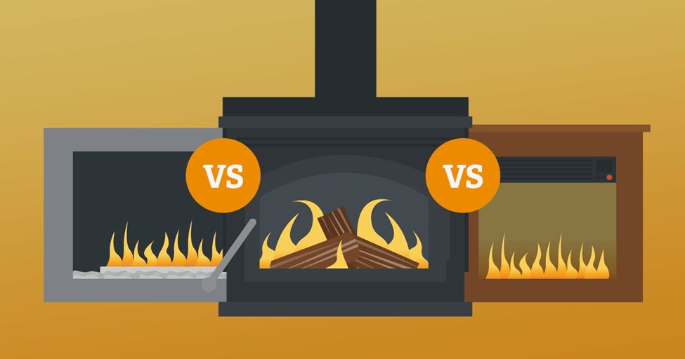Which Is More Energy Efficient? Gas vs. WoodBurning Fireplaces vs....