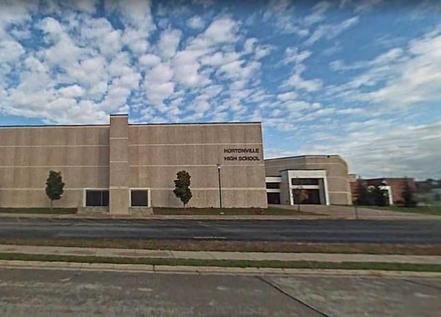 Hortonville High School celebrates the completion of their by Wacy...