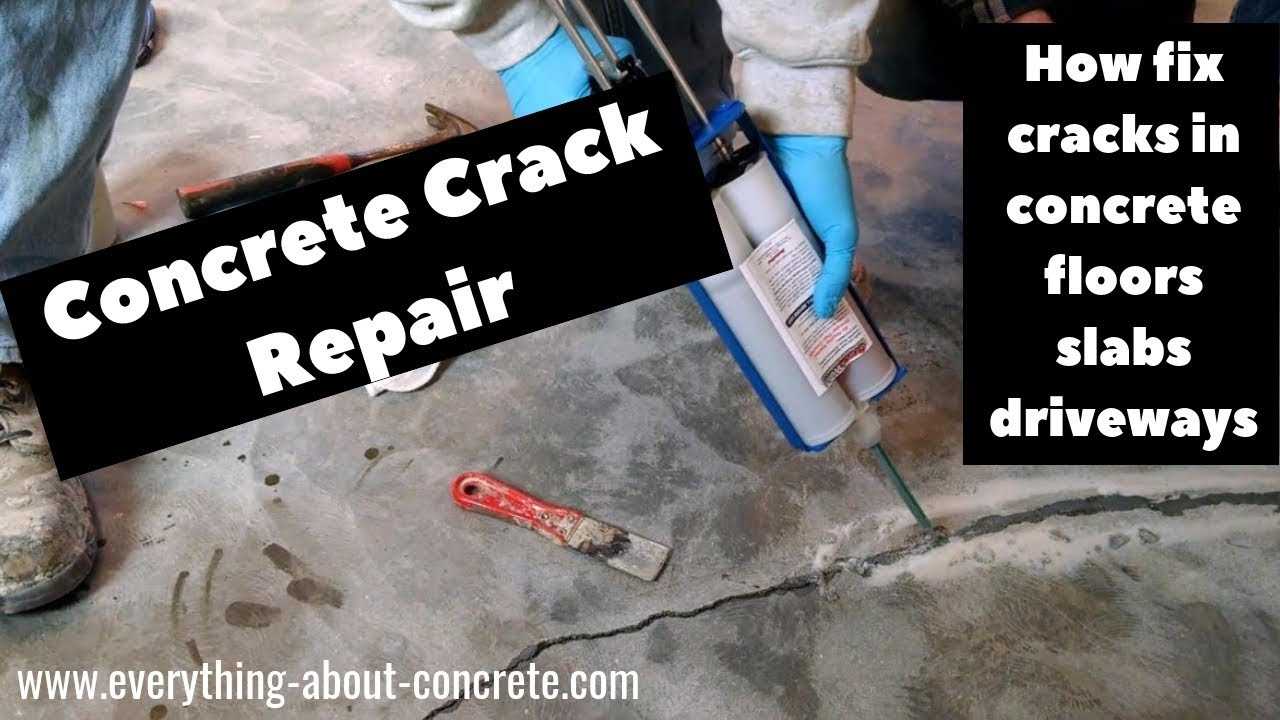 How to fix cracks in concrete DIY by Day's Concrete Floors, Inc